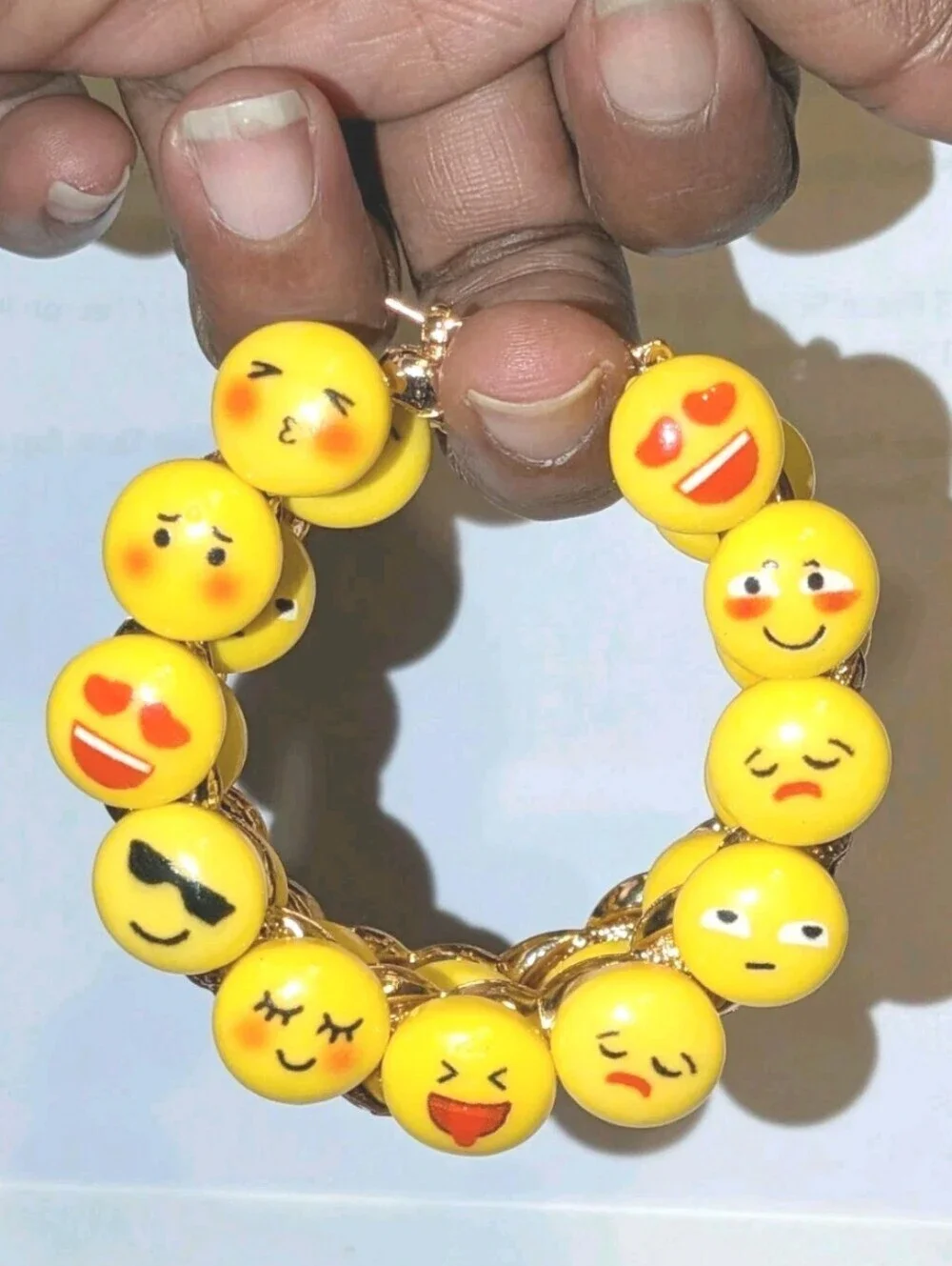 The Emoji Queen-Hand Crafted Colorful Large Hoop Earrings